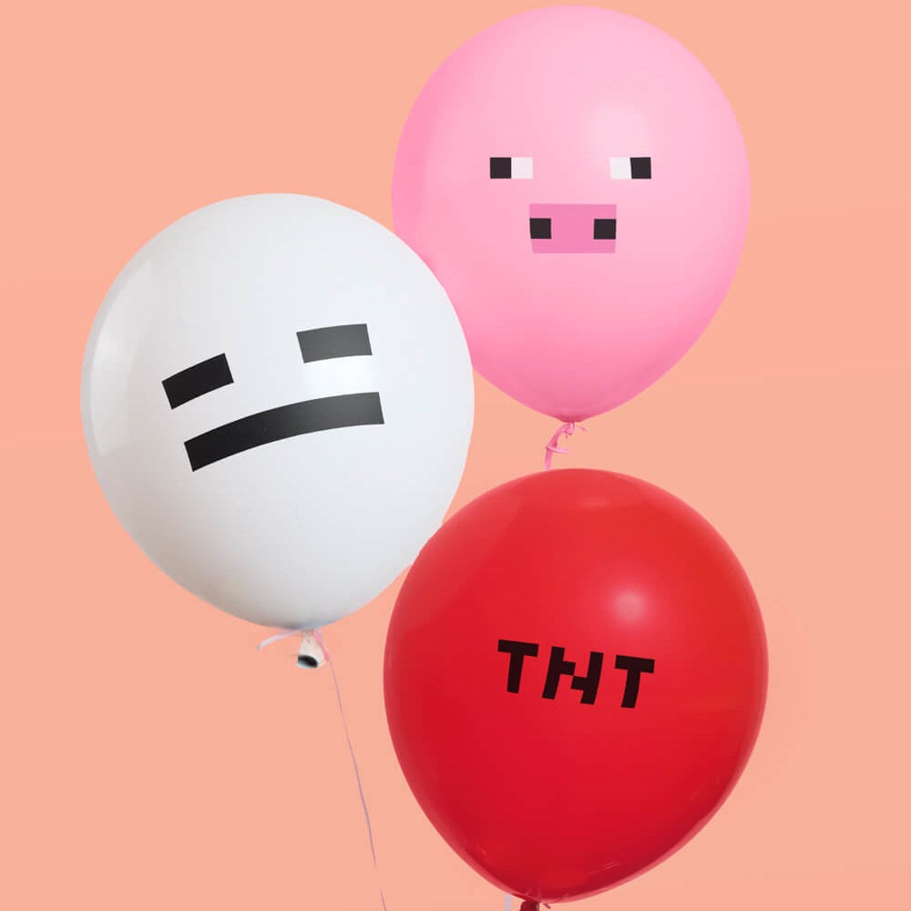 Minecraft Balloon Set