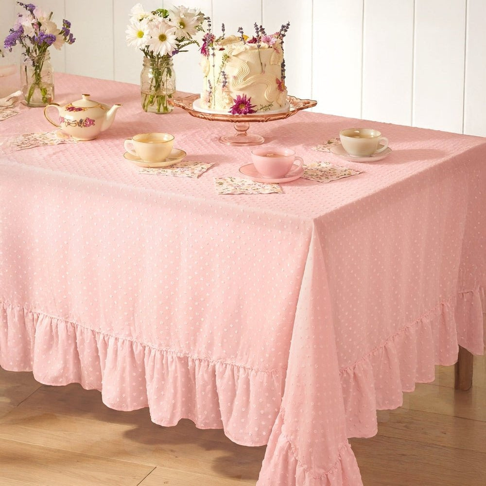 Sheer Polka Dot Tablecloth