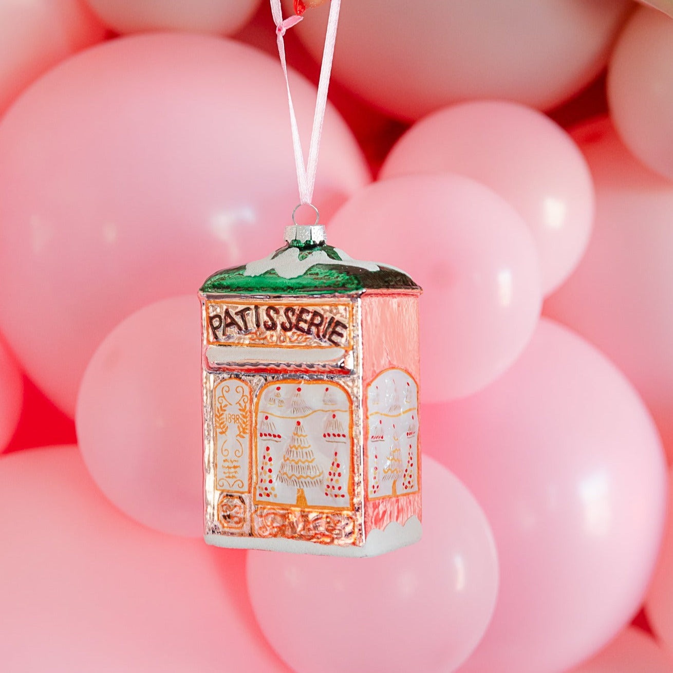 Patisserie Shop Glass Ornament by Cody Foster