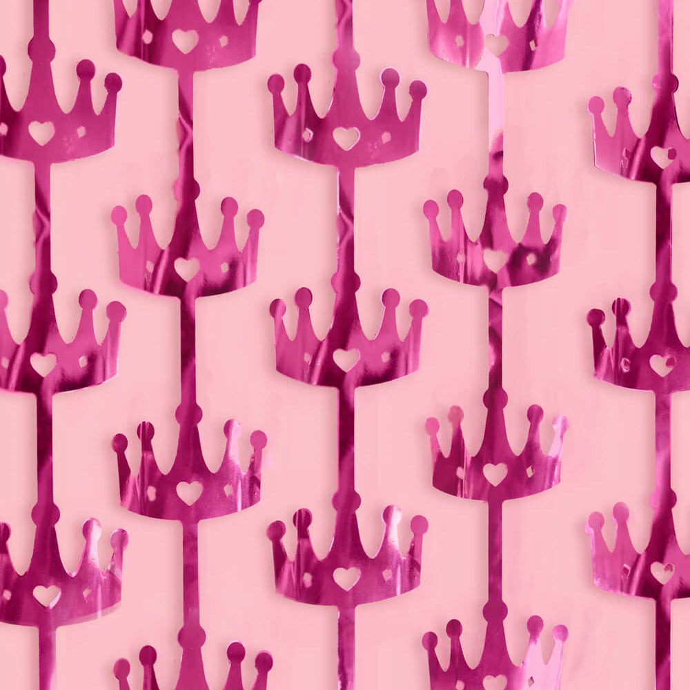 Princess Crown Foil Curtain