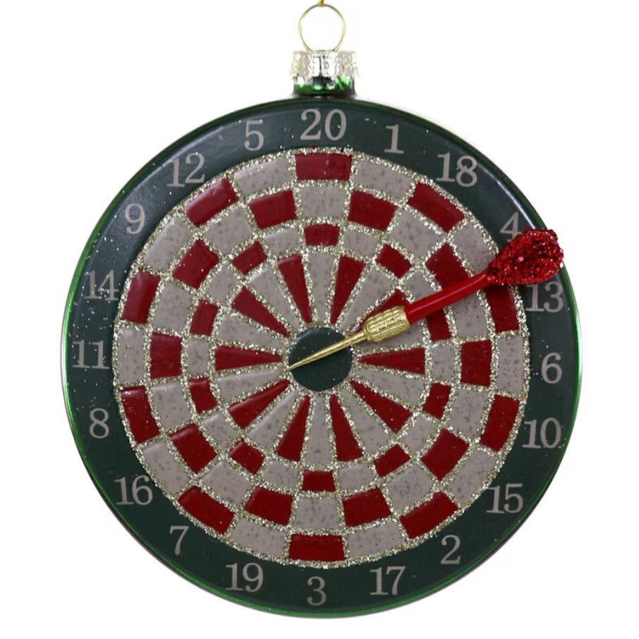 Dartboard Glass Ornament by Cody Foster