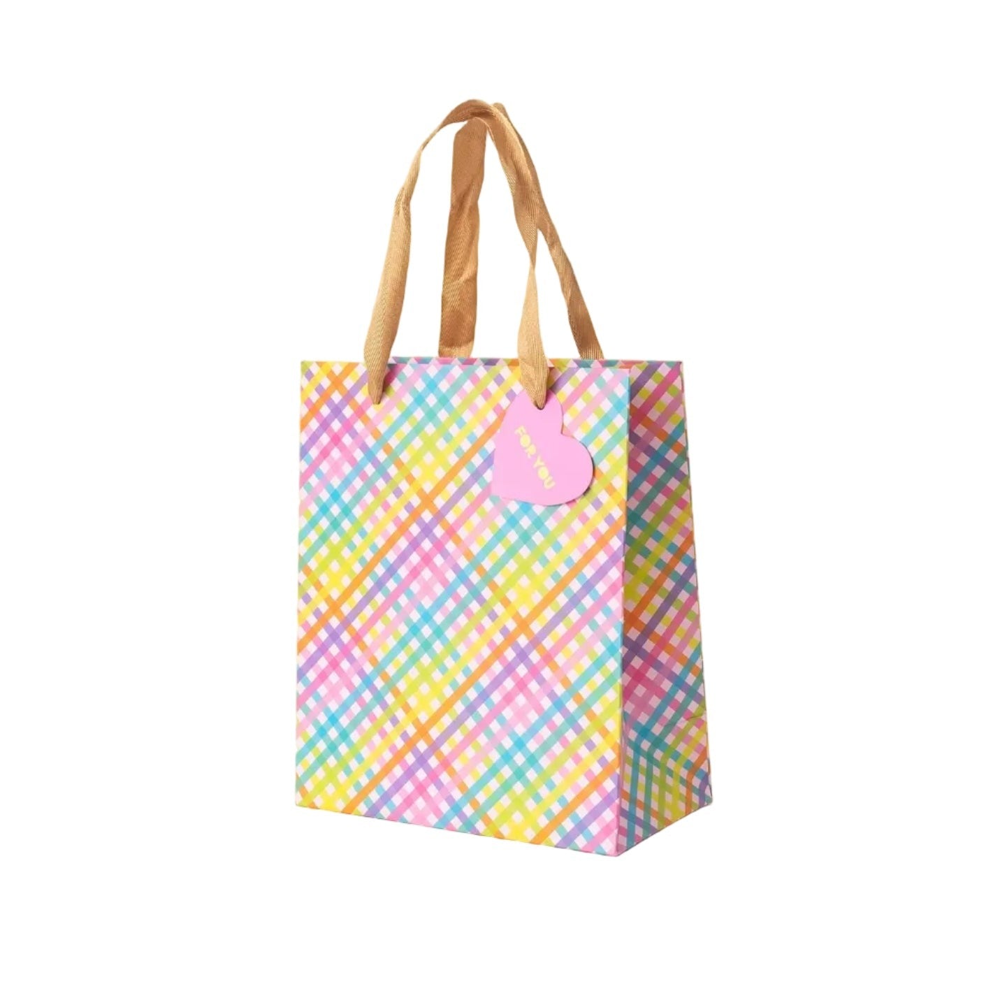 Colorful Gingham Gift Bag