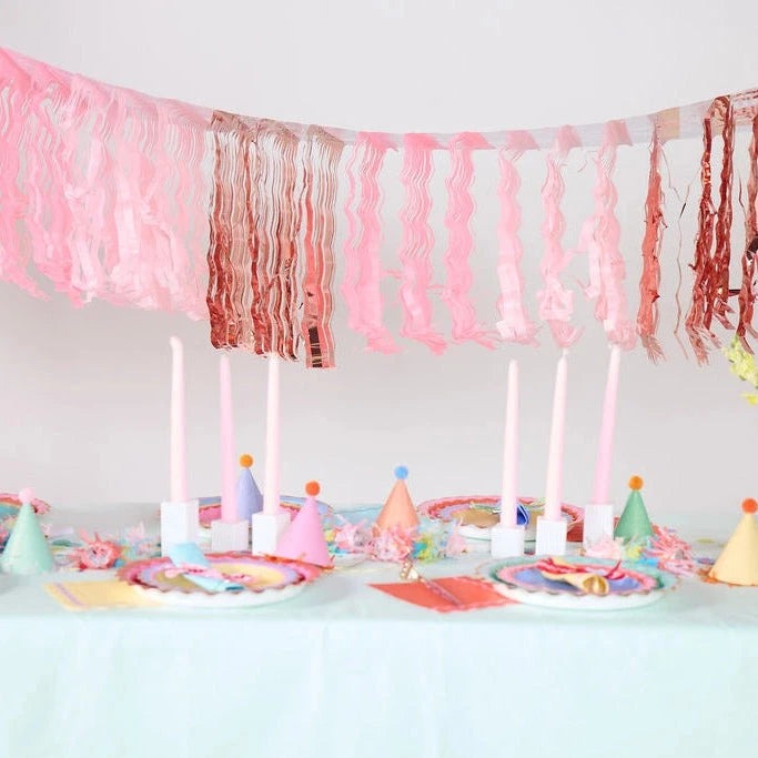 Pink Fringe Decor