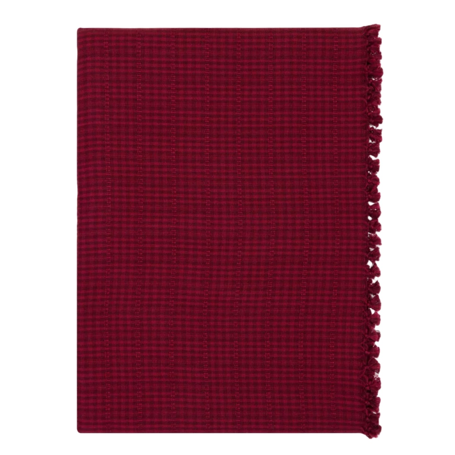 Soho Two Toned Bordeaux Tablecloth