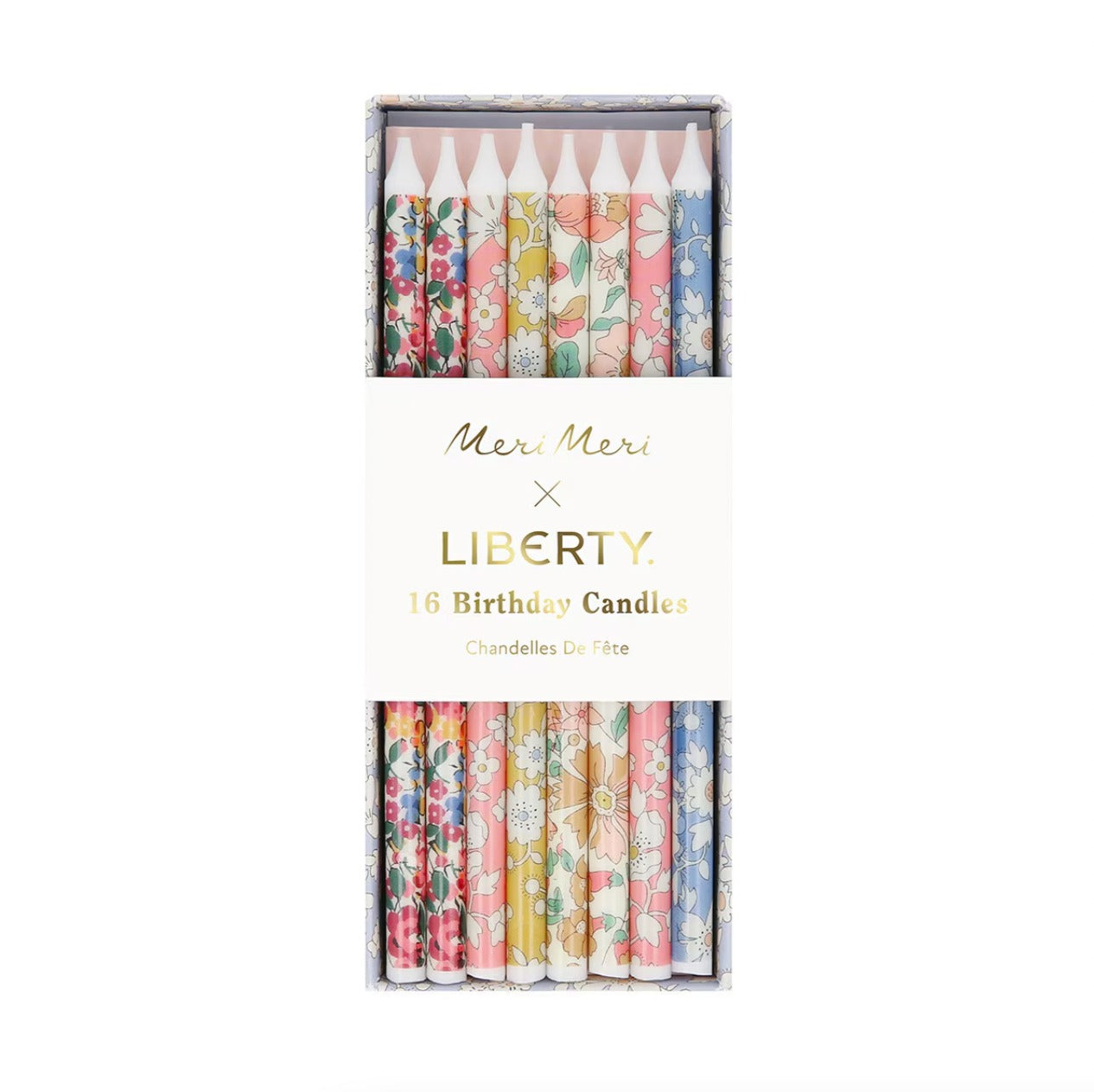 Meri Meri X Liberty Mixed Print Party Candles