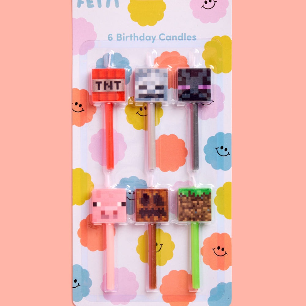 Minecraft Birthday Candles