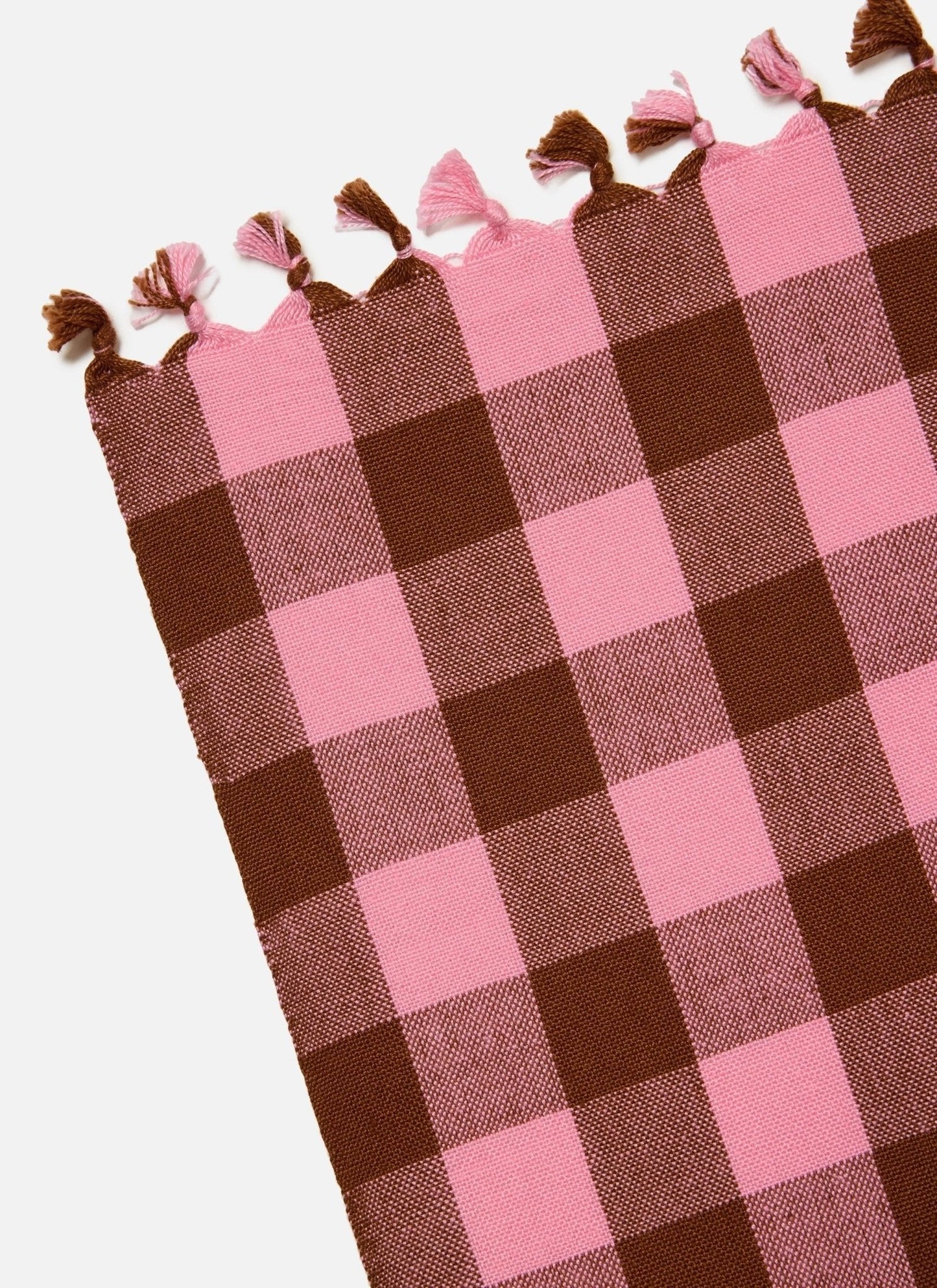 Gingham Candy Pink Tablecloth