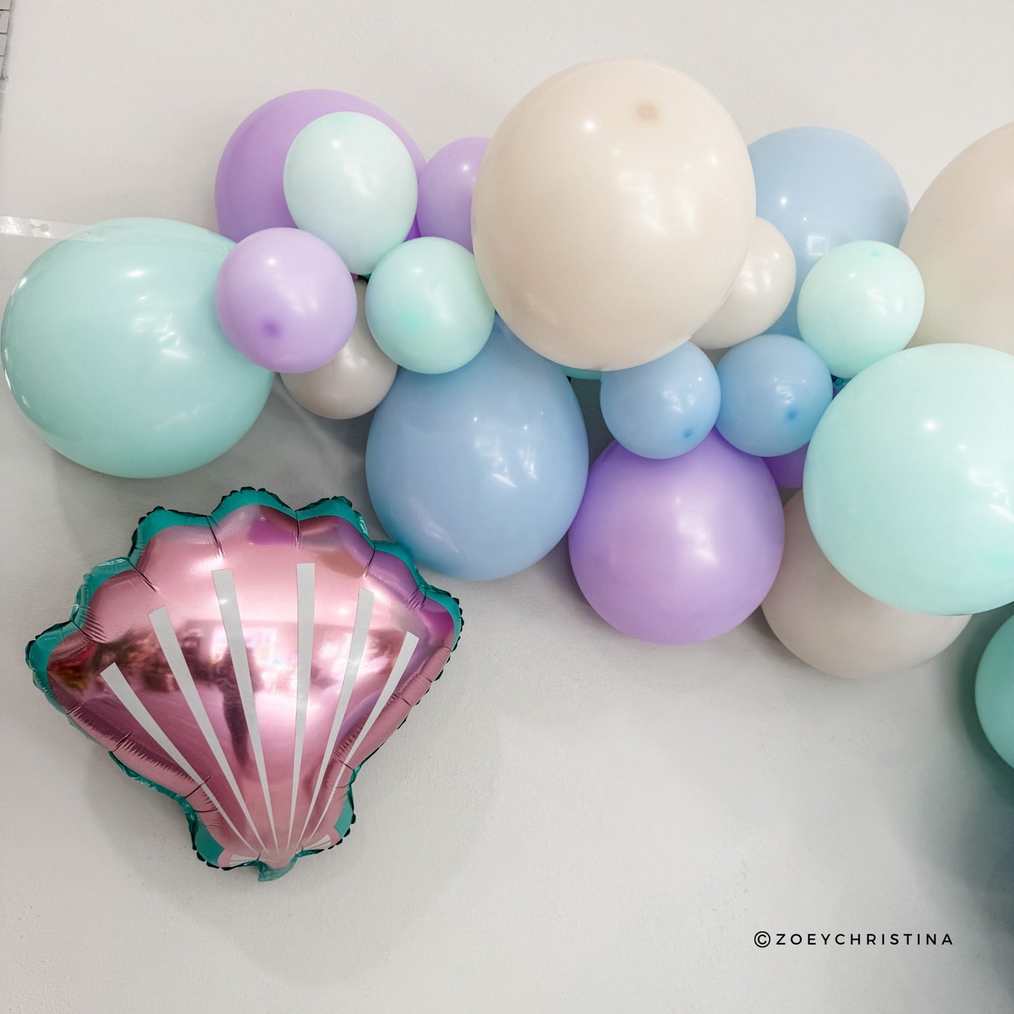 Pastel Seashell Foil Balloon