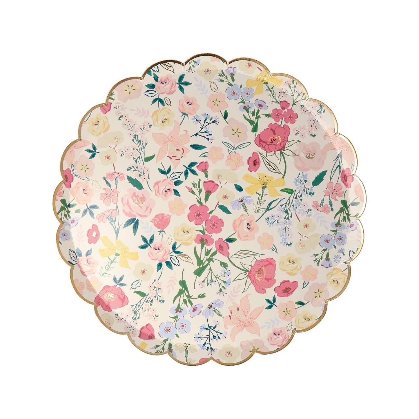 English Garden Floral Plates