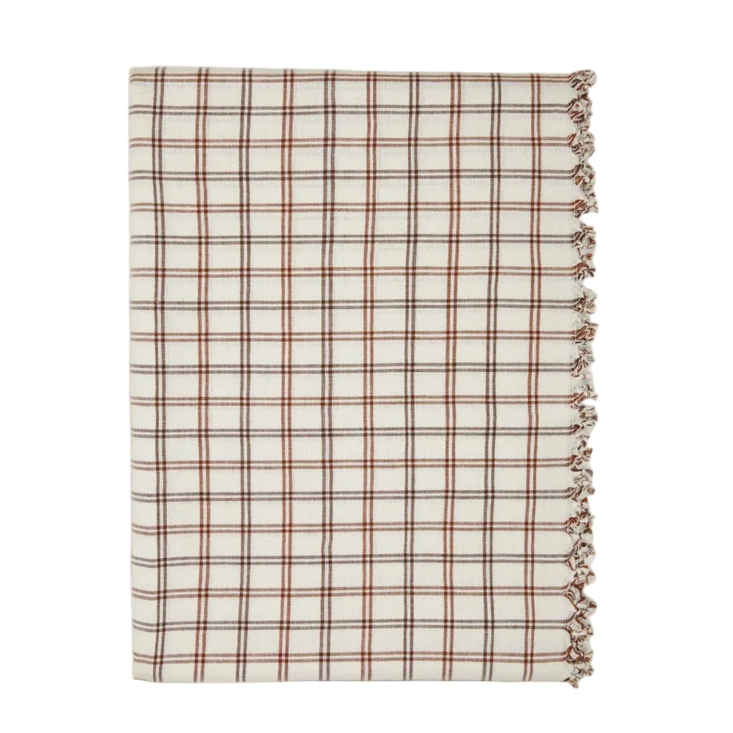 MAYFAIR PLAID - Nutmeg Tablecloth