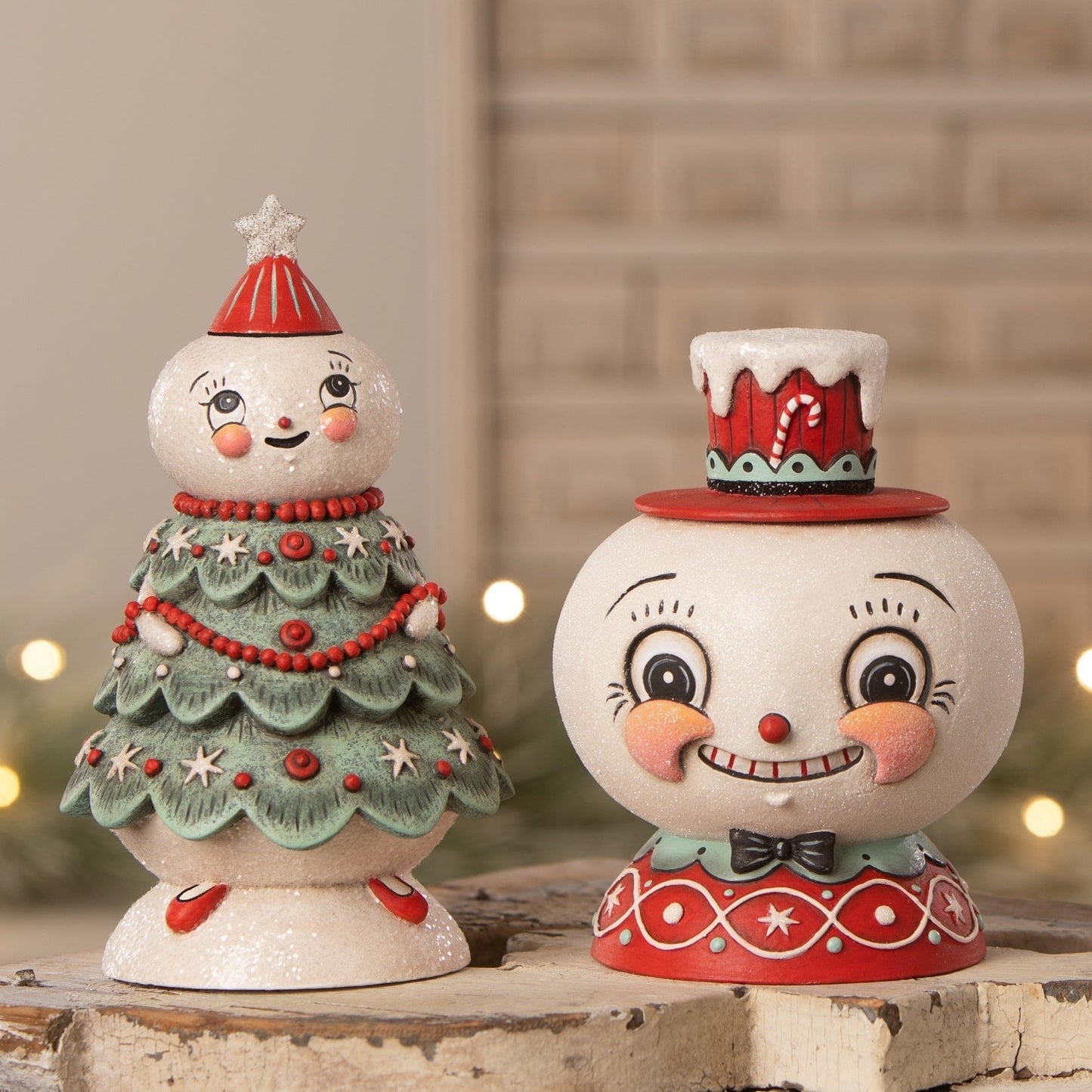 Bethany Lowe Frosty Treena Jolly Jar