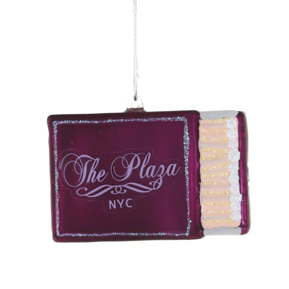 NYC Hotel Matchbox Glass Ornament by Cody Foster