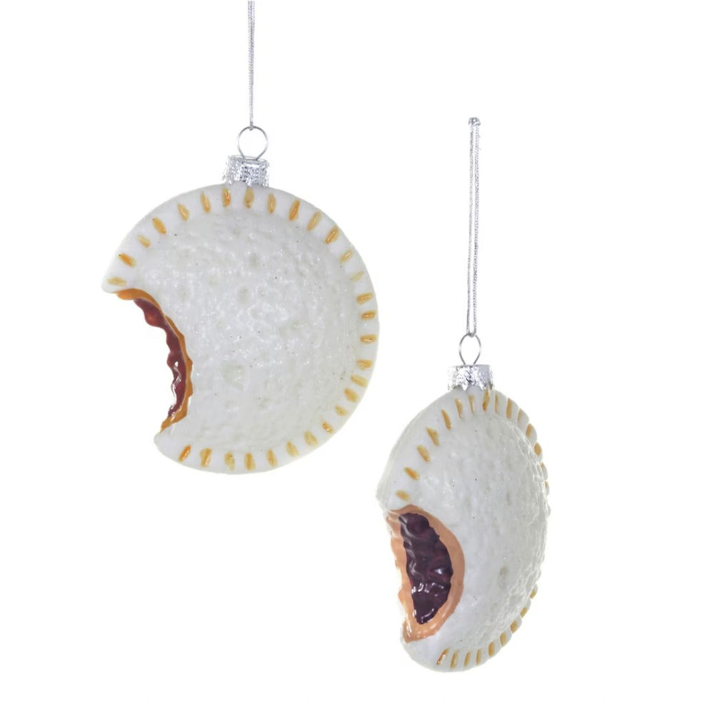 Uncrustable Sandwich Glass Ornament by Cody Foster