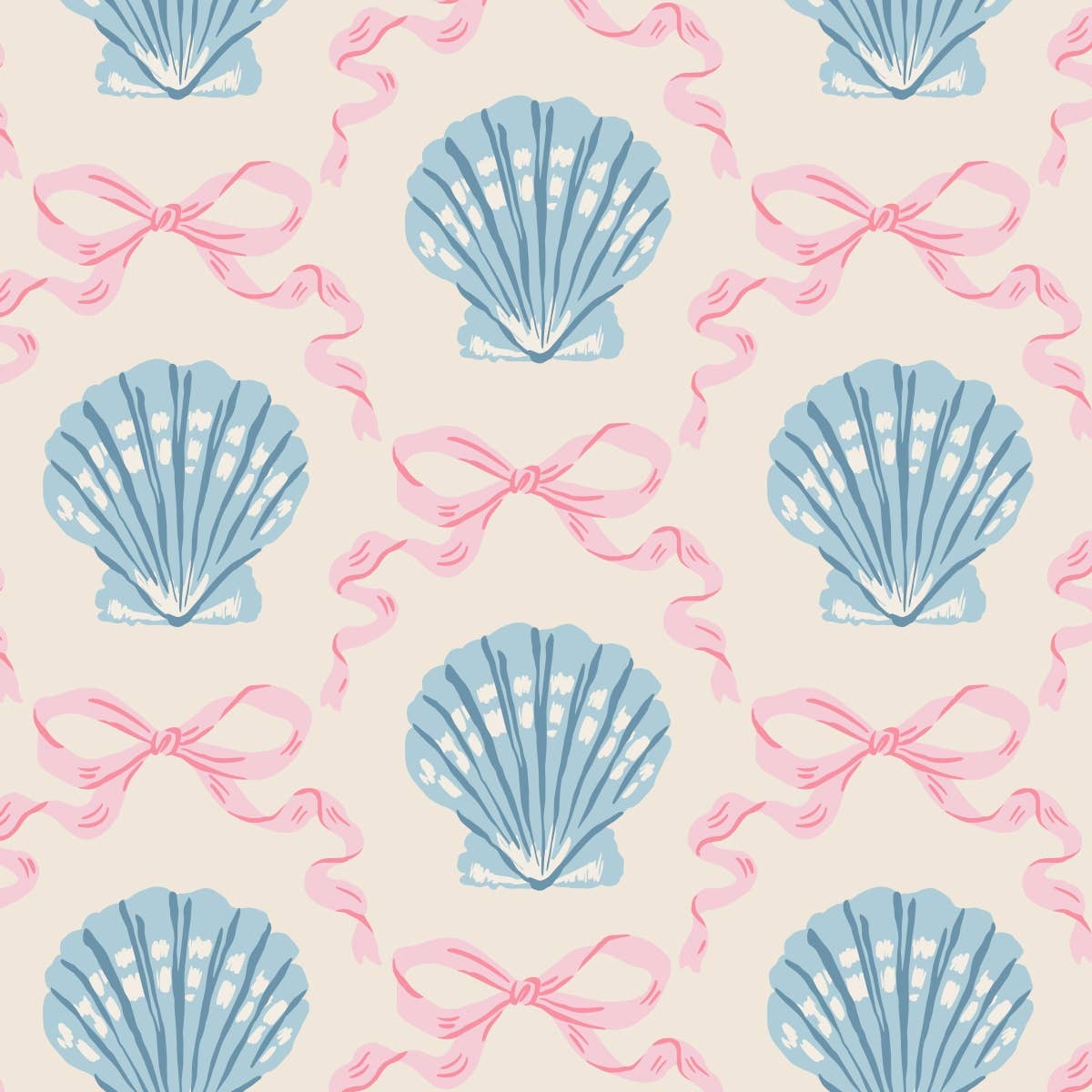 Bow Sea Shell Cocktail Napkins