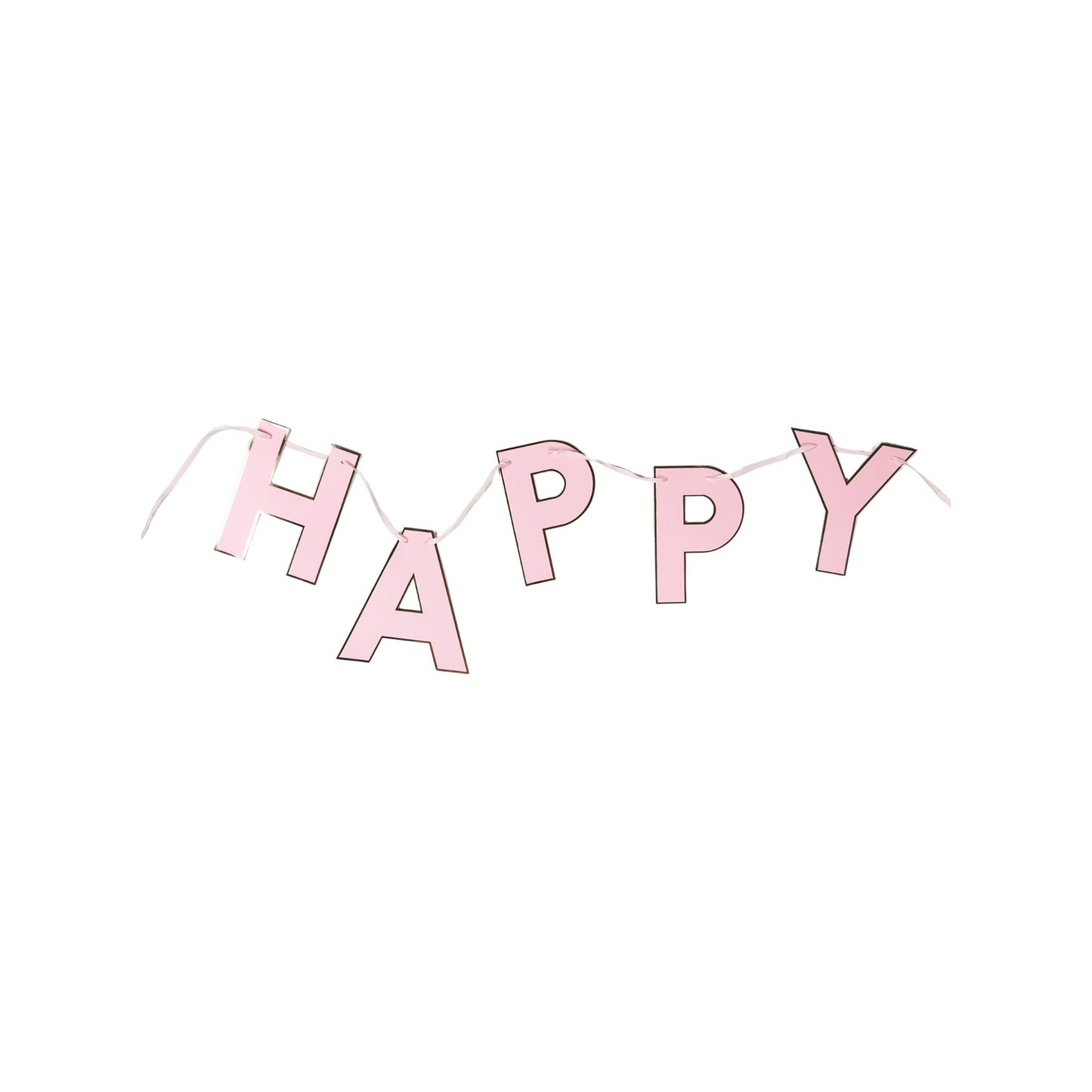 Petal Pink Happy Birthday Banner