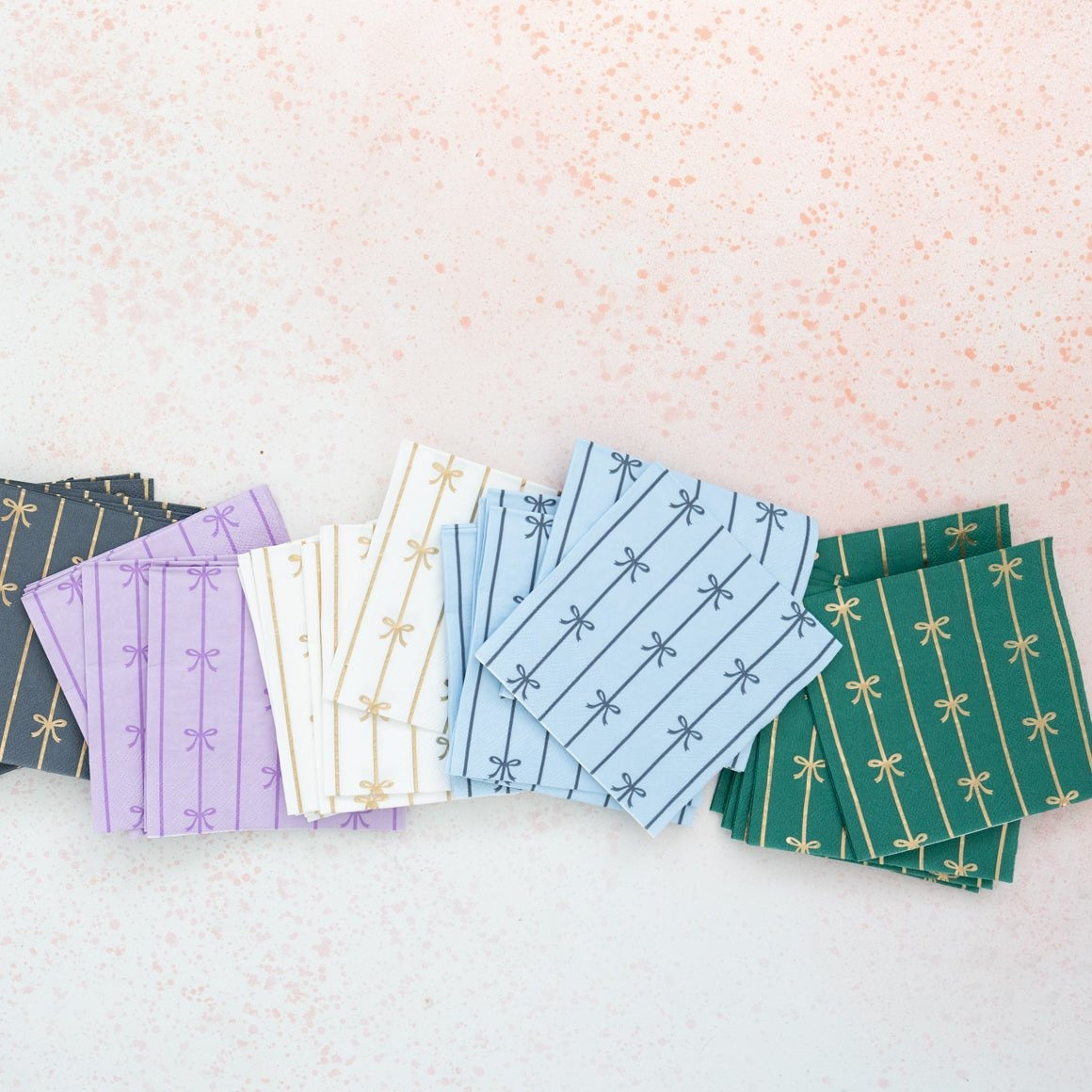 Emerald Green Signature Bow Small Napkins