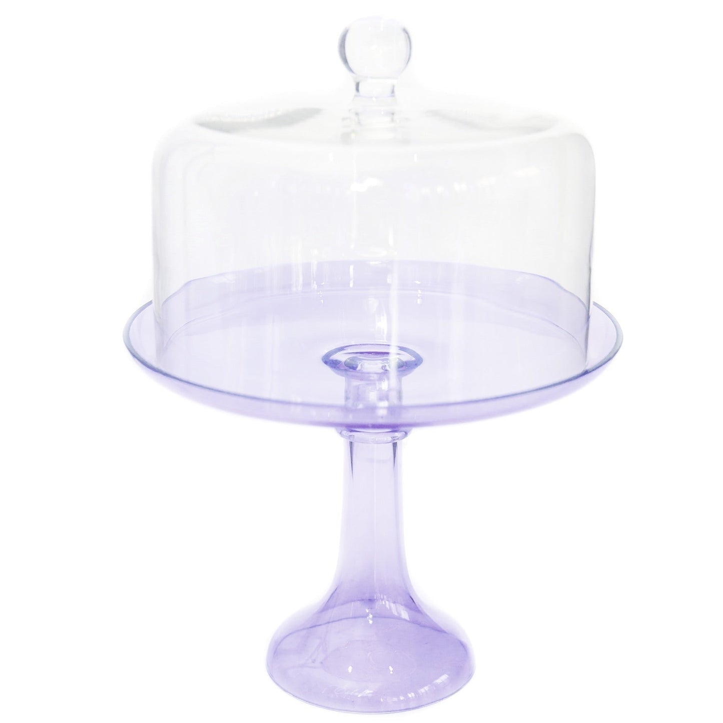 Lavender Glass Cake Stand