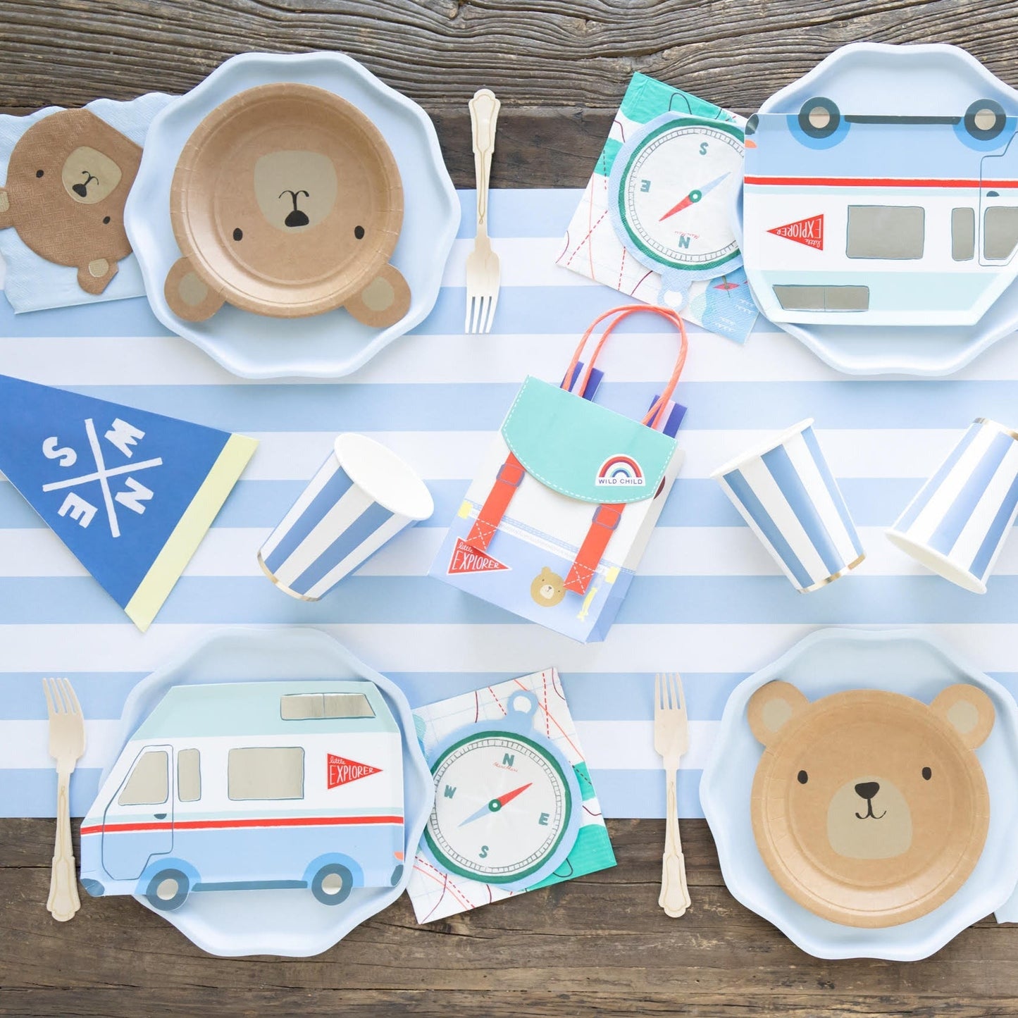 Camping Adventure Compass Napkins