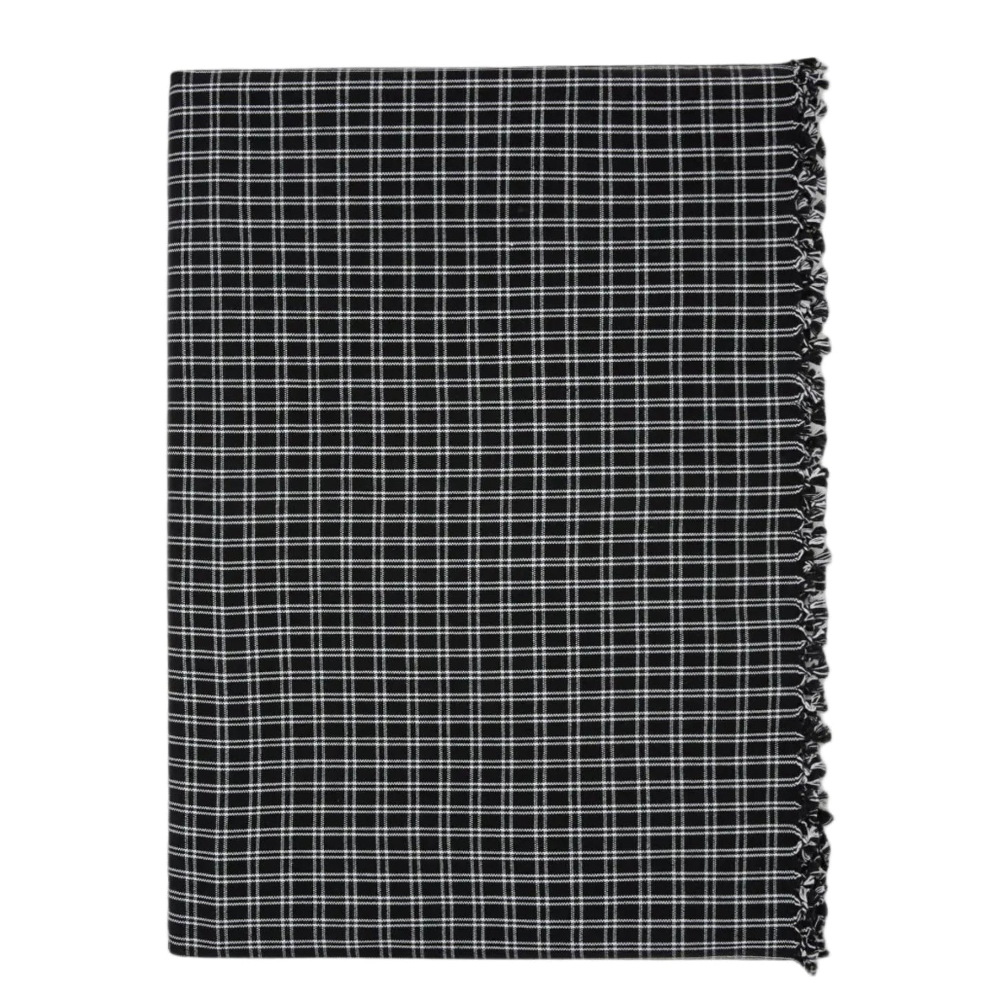 HARRISON PLAID - Black Tablecloth