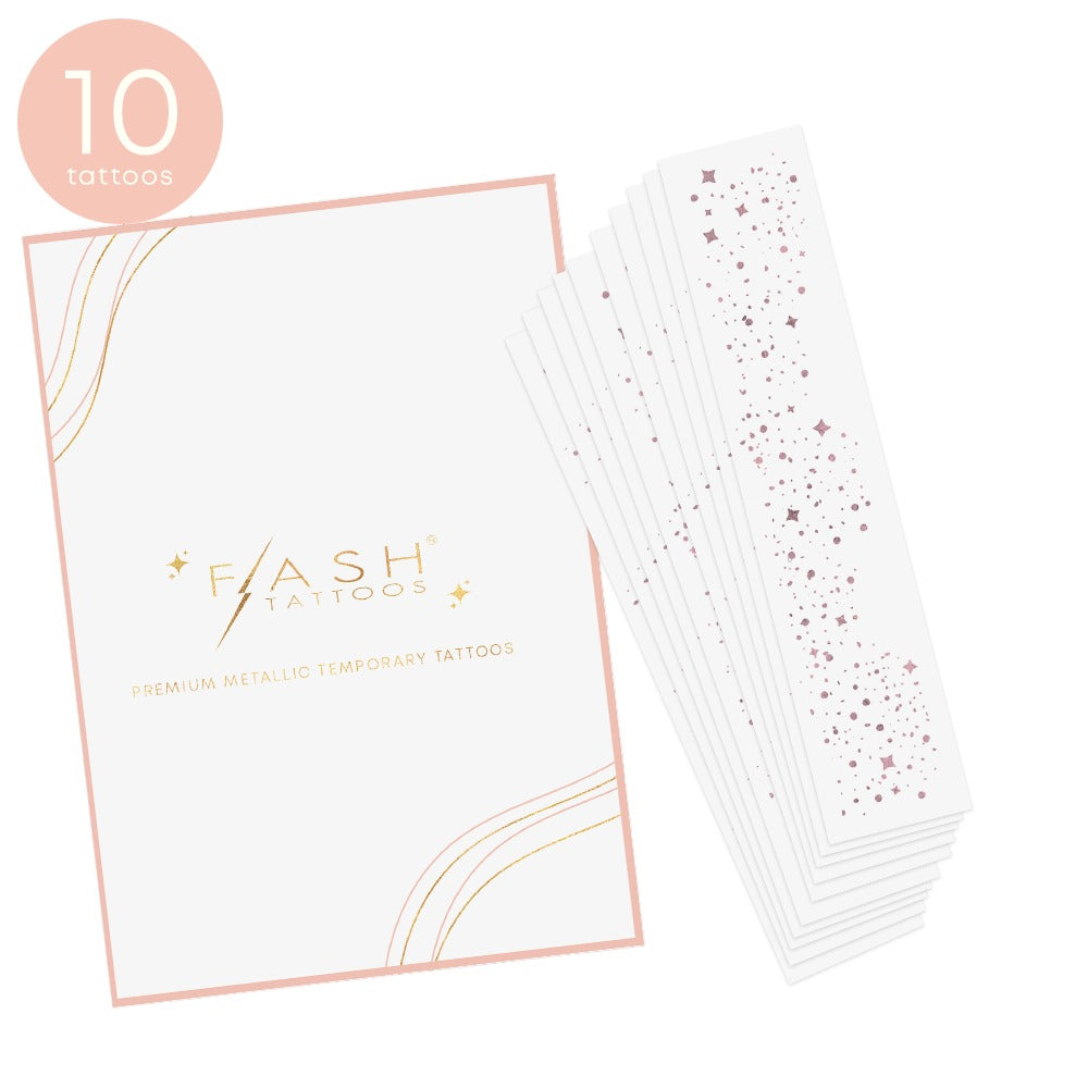 Pink Glitter Freckles Temporary Tattoos