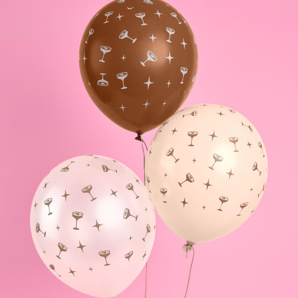 Espresso Martini Latex Balloon Set