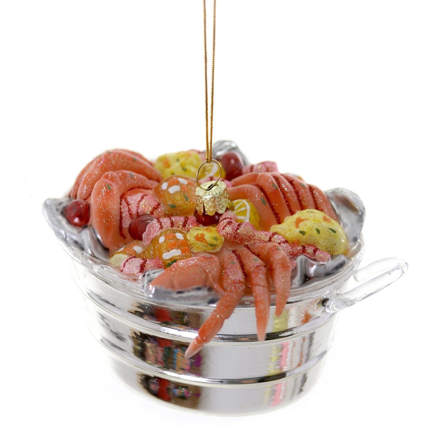 Crab Boil Glass Ornament by Cody Foster