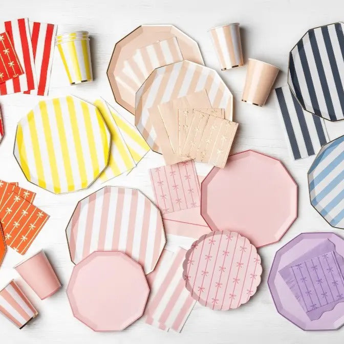 Sweet Peach Signature Cabana Stripe Guest Towels