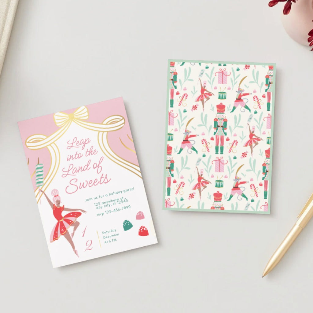 Sugarplum Fairy Nutcracker Digital Party Invitation