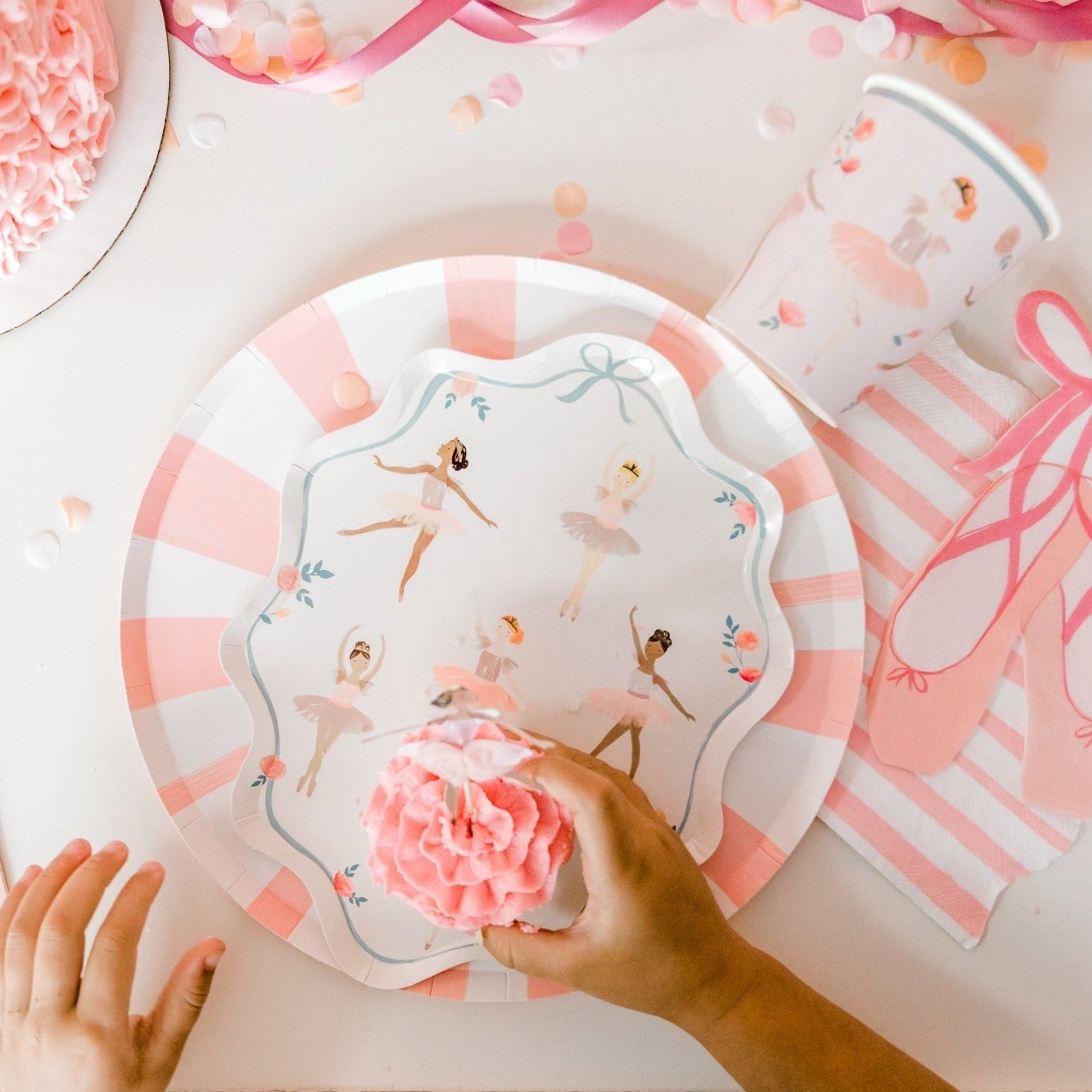 Ballerina Themed Party Plates