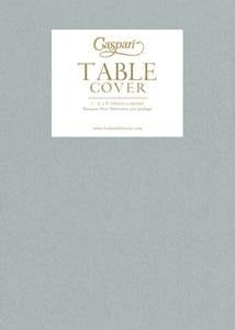 Silver Paper Linen Like Table Cover