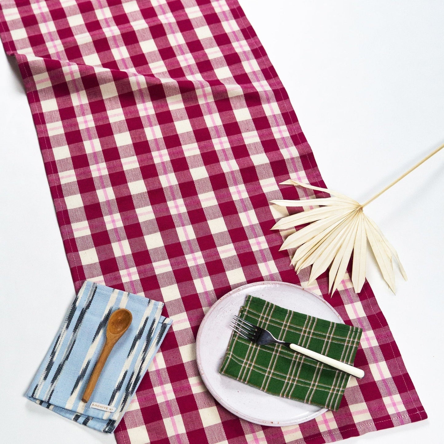 Abigail Plaid Table Runner