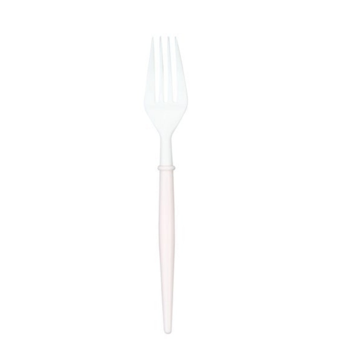 Fancy Blush Pink and White Cutlery