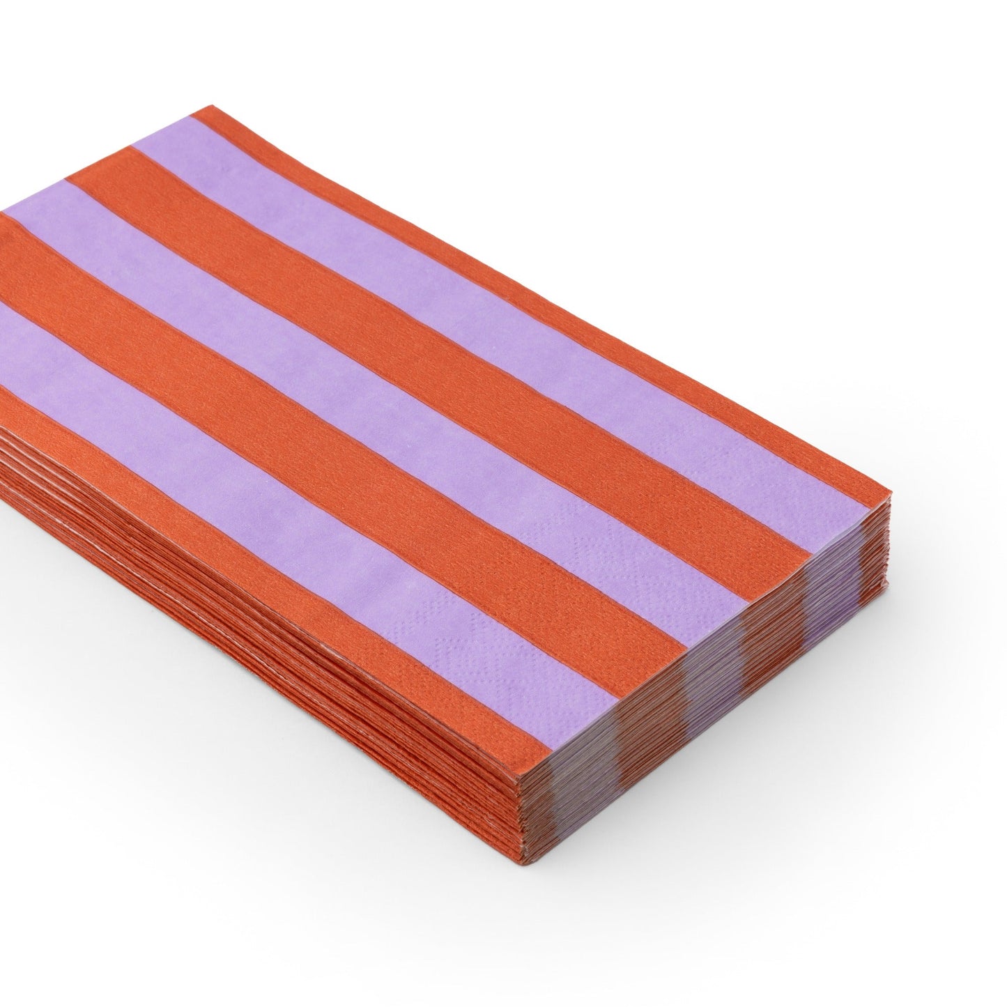 Sunkissed Orange & Lilac Signature Cabana Stripe Guest Towels