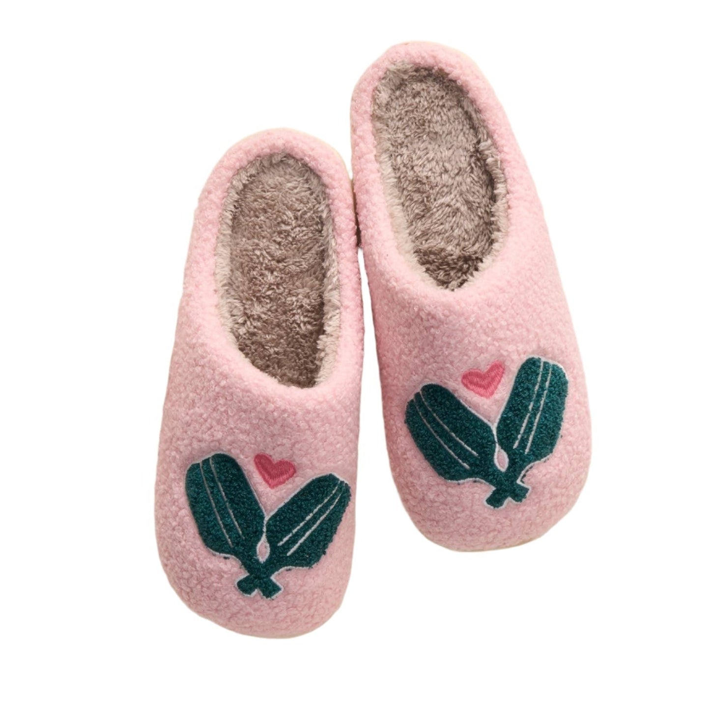 Pickleball Fuzzy Slippers