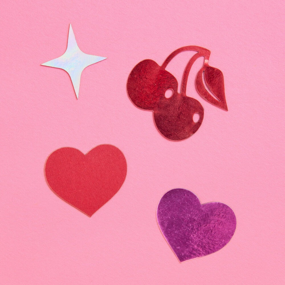 Cherry Heart Confetti