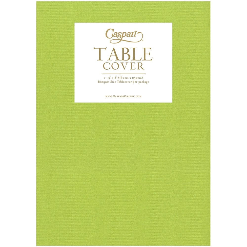 Lime Green Linen Like Table Cover