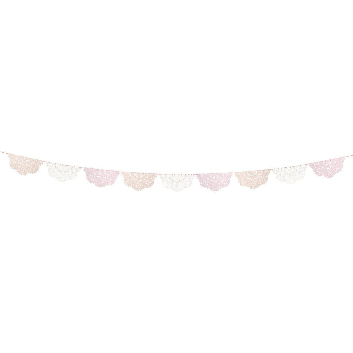 Broderie Anglaise Lace Multi Pennant Garland