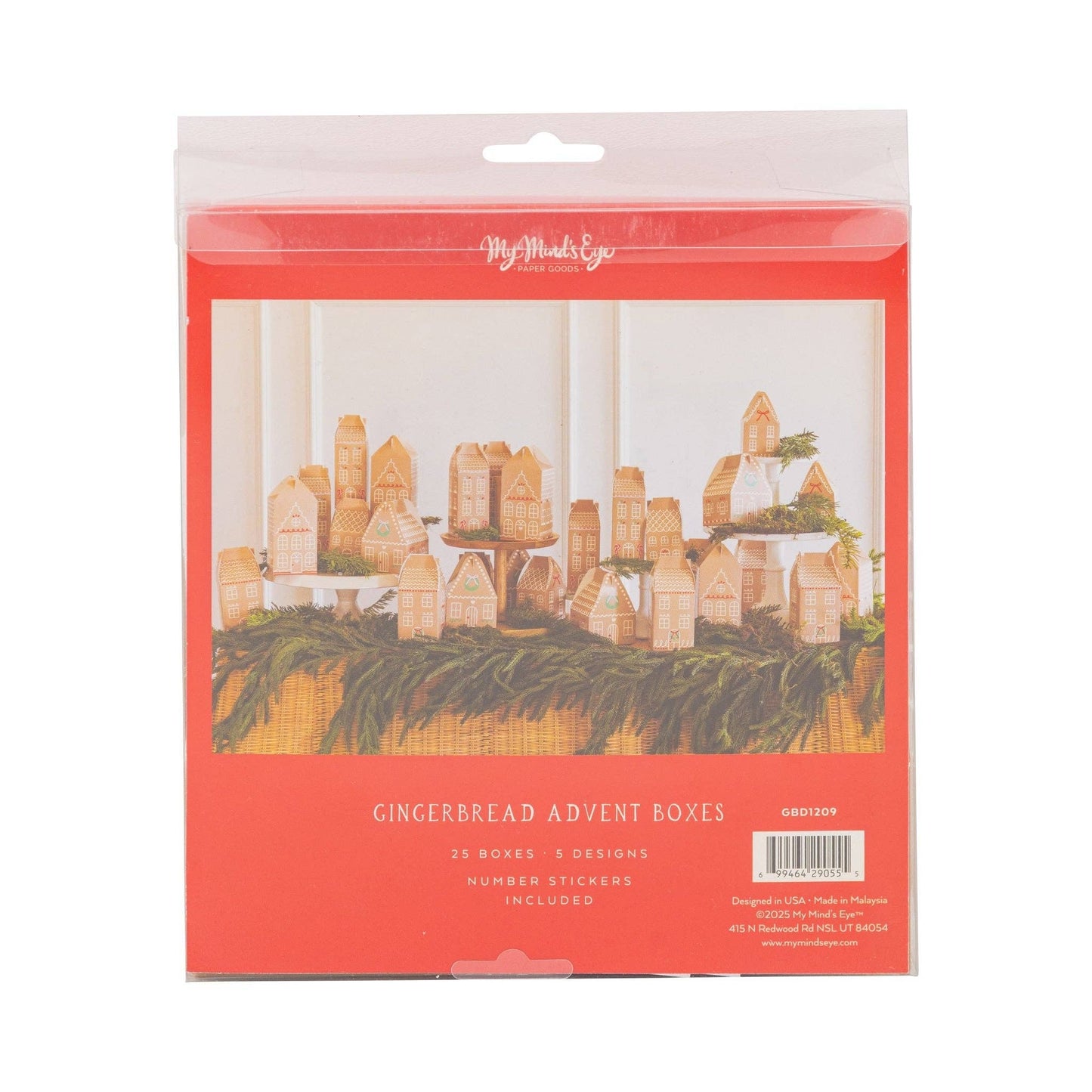 Gingerbread House Advent Boxes