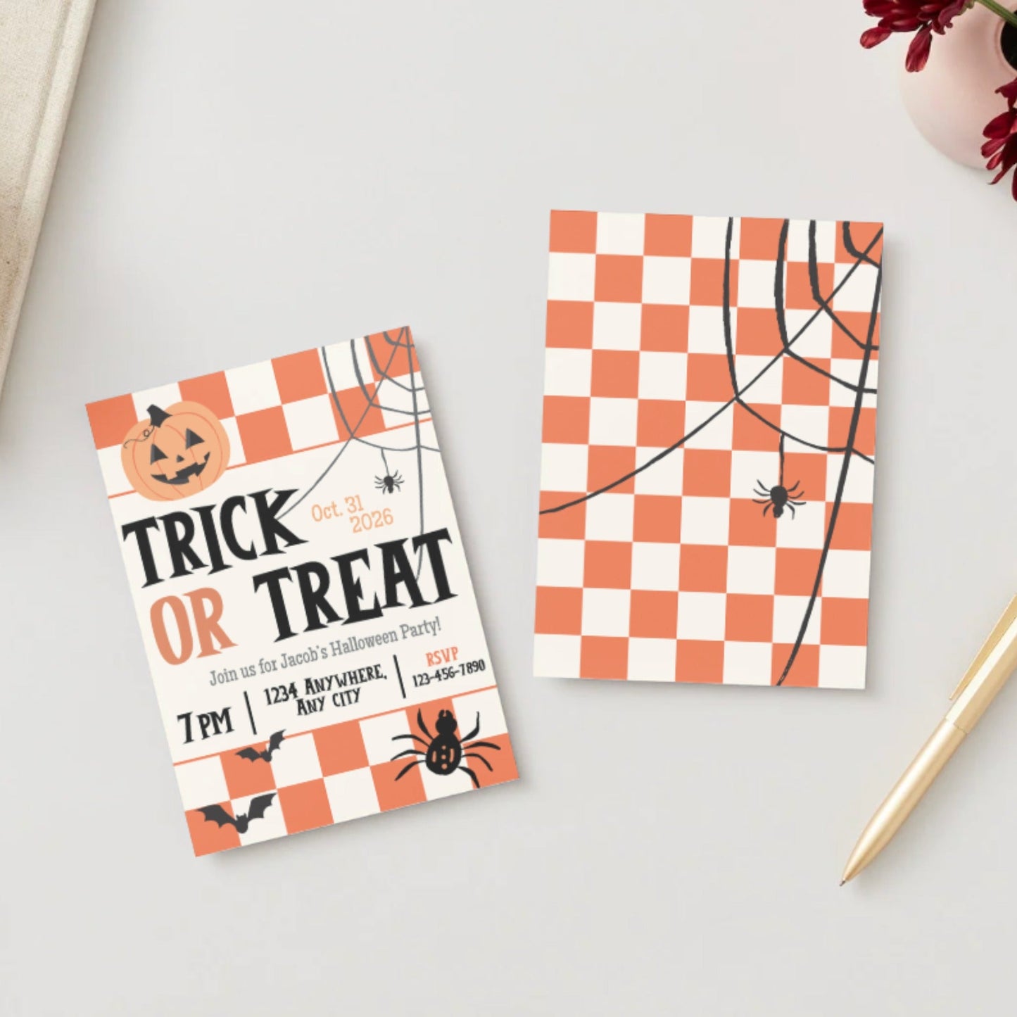 Trick or Treat Digital Party Invitation