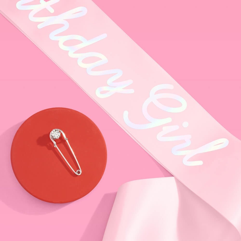 Shimmer Birthday Girl Sash