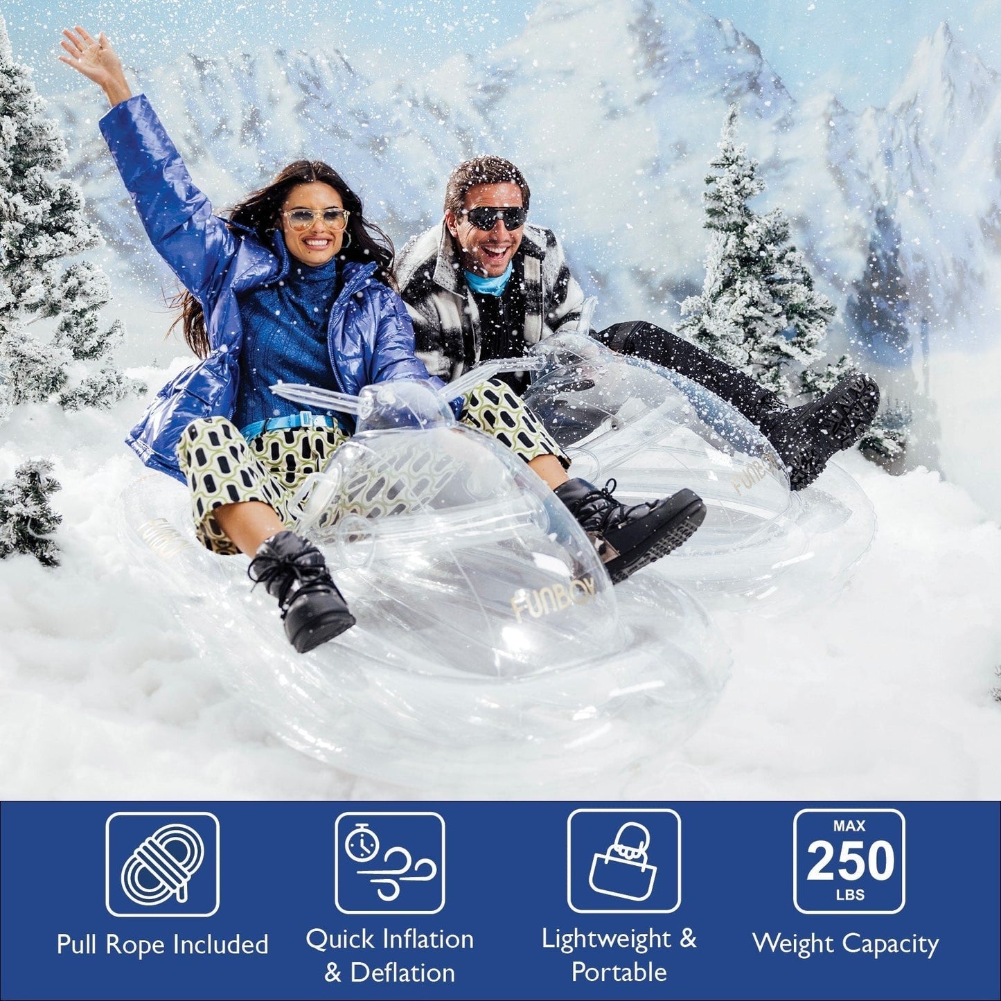 Super ClearTM Snowmobile Sled
