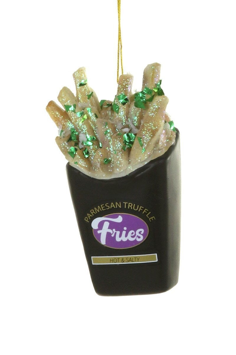 Truffle Fries Glass Ornament by Cody Foster