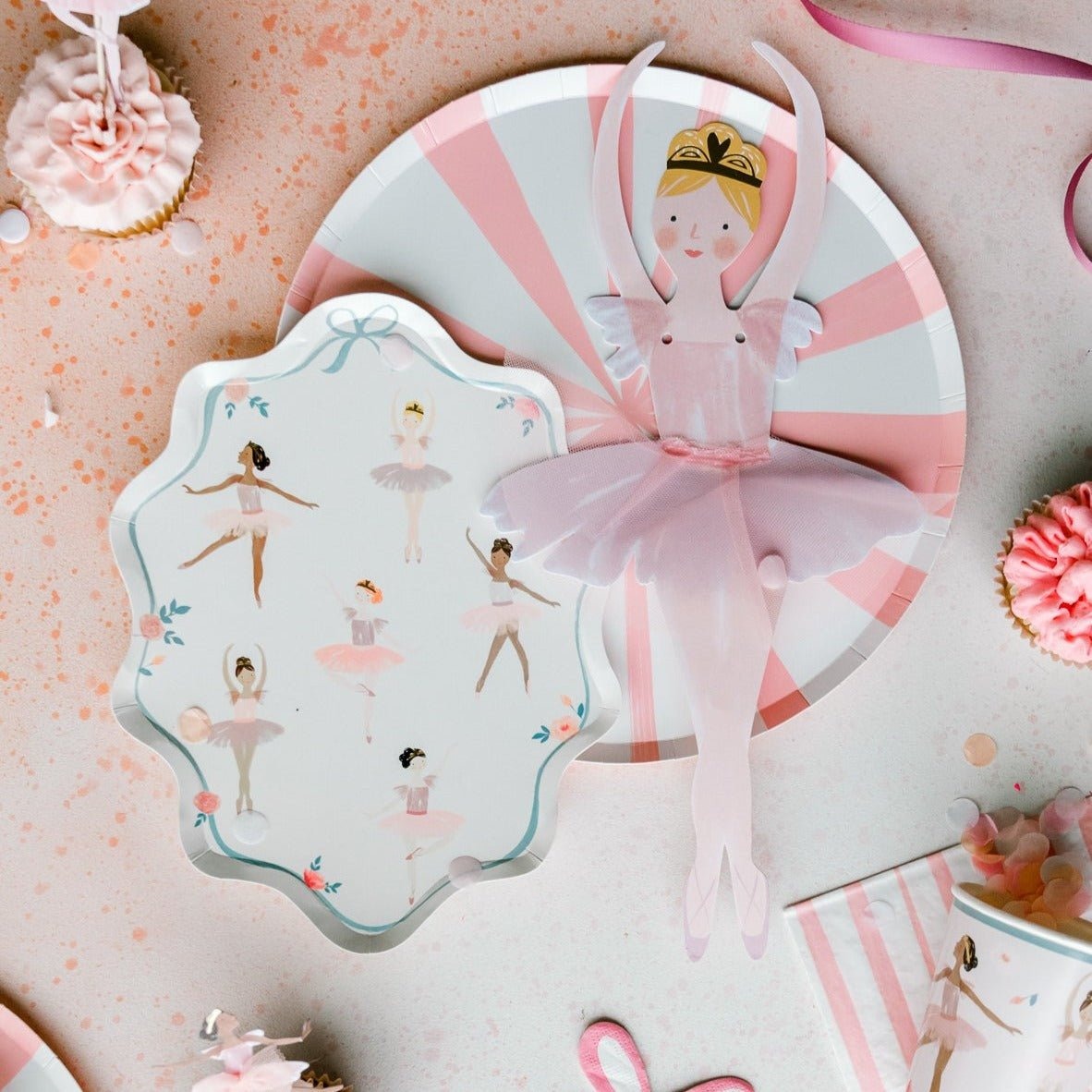 Ballerina Themed Party Plates