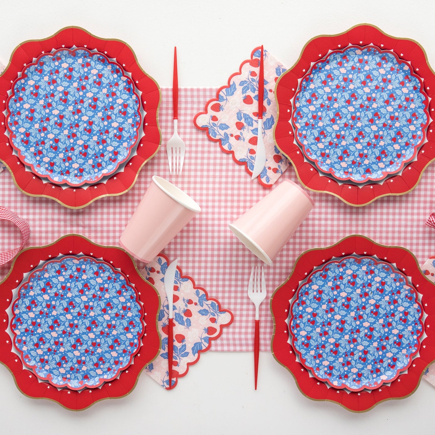 Summer Strawberry Large Napkins