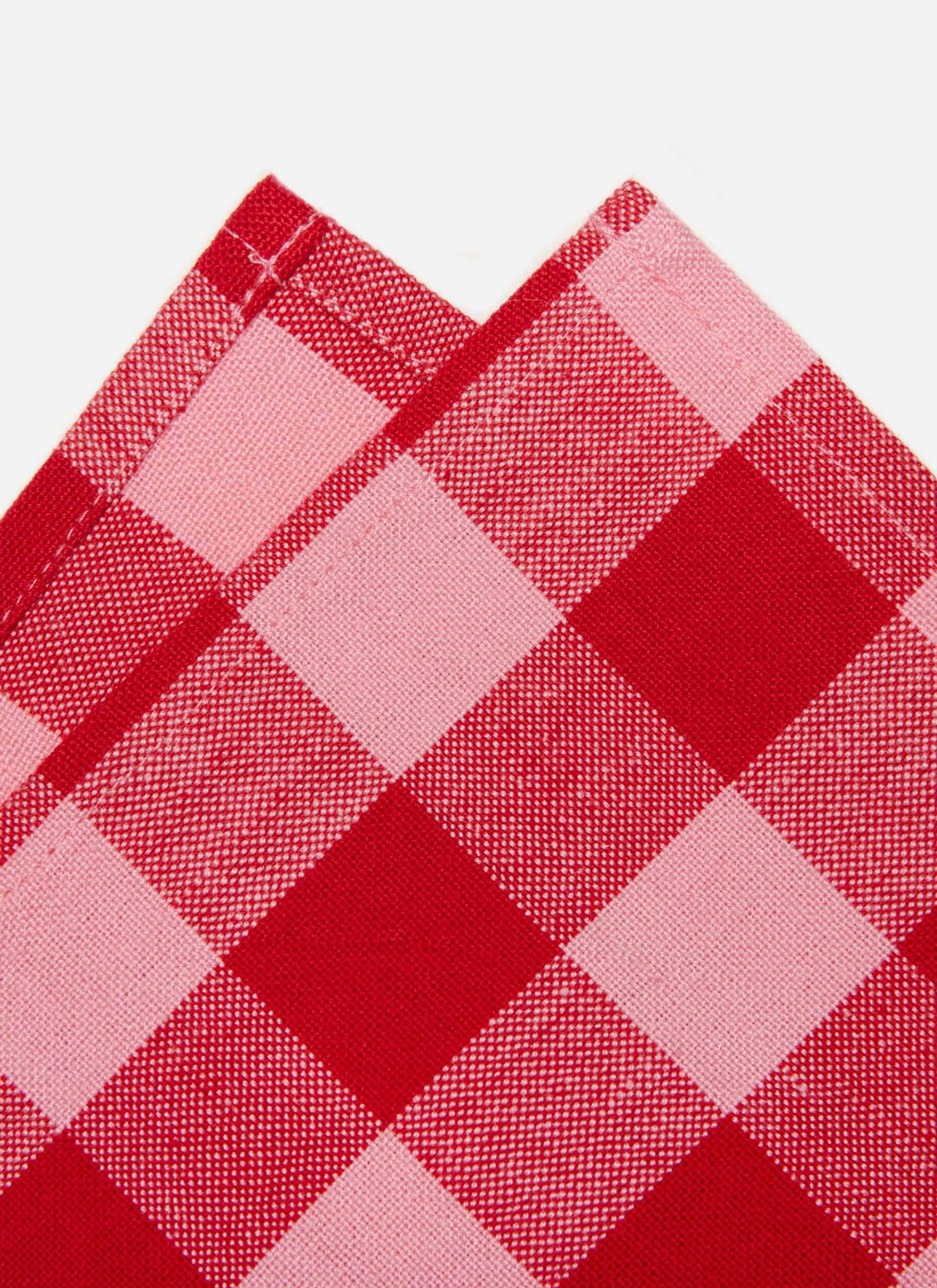 Gingham Red & Pink Napkins