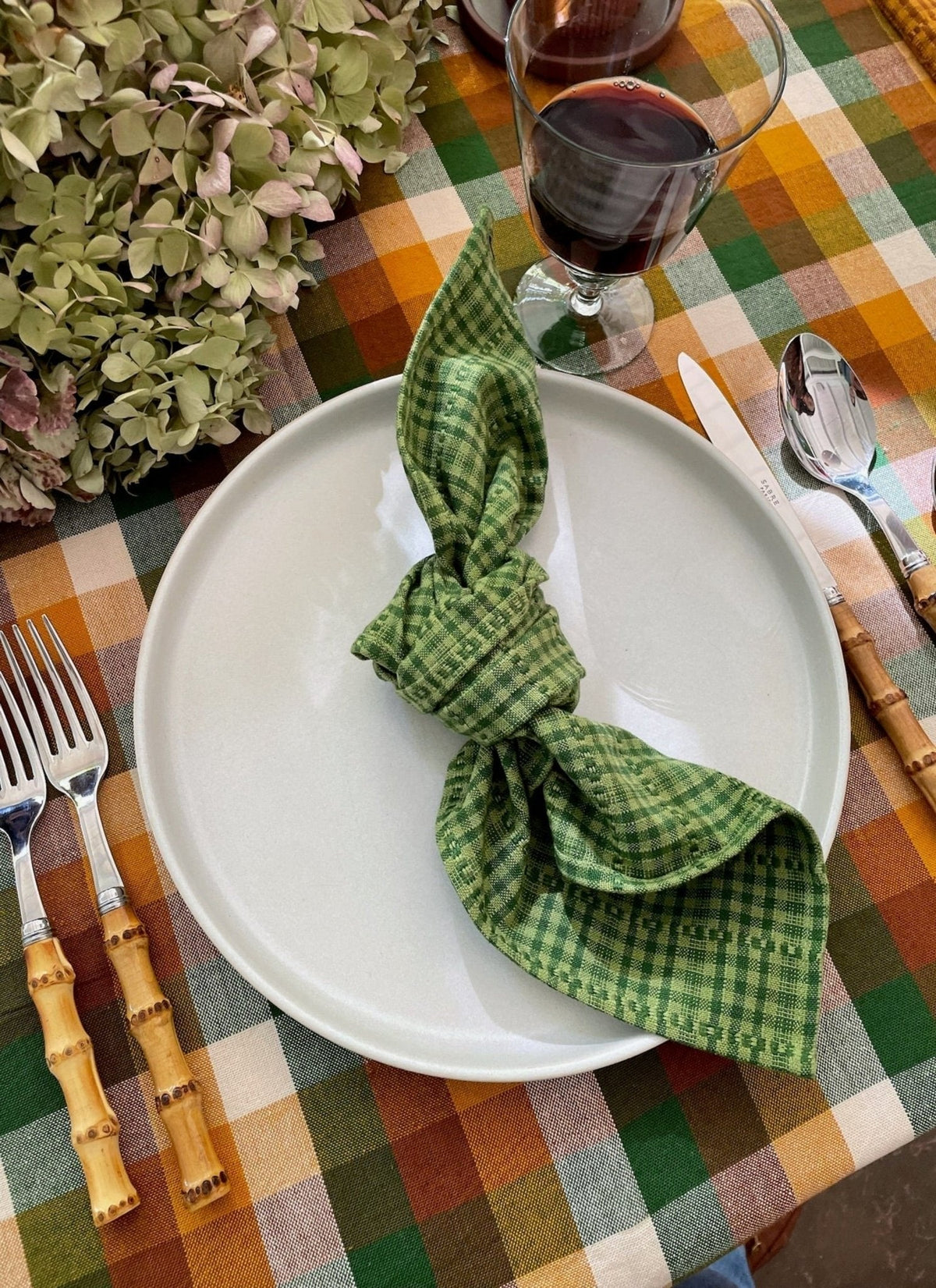Two Toned Evergreen Napkins