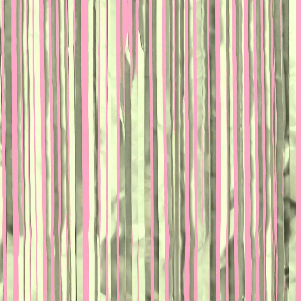 Sage Green Foil Curtain