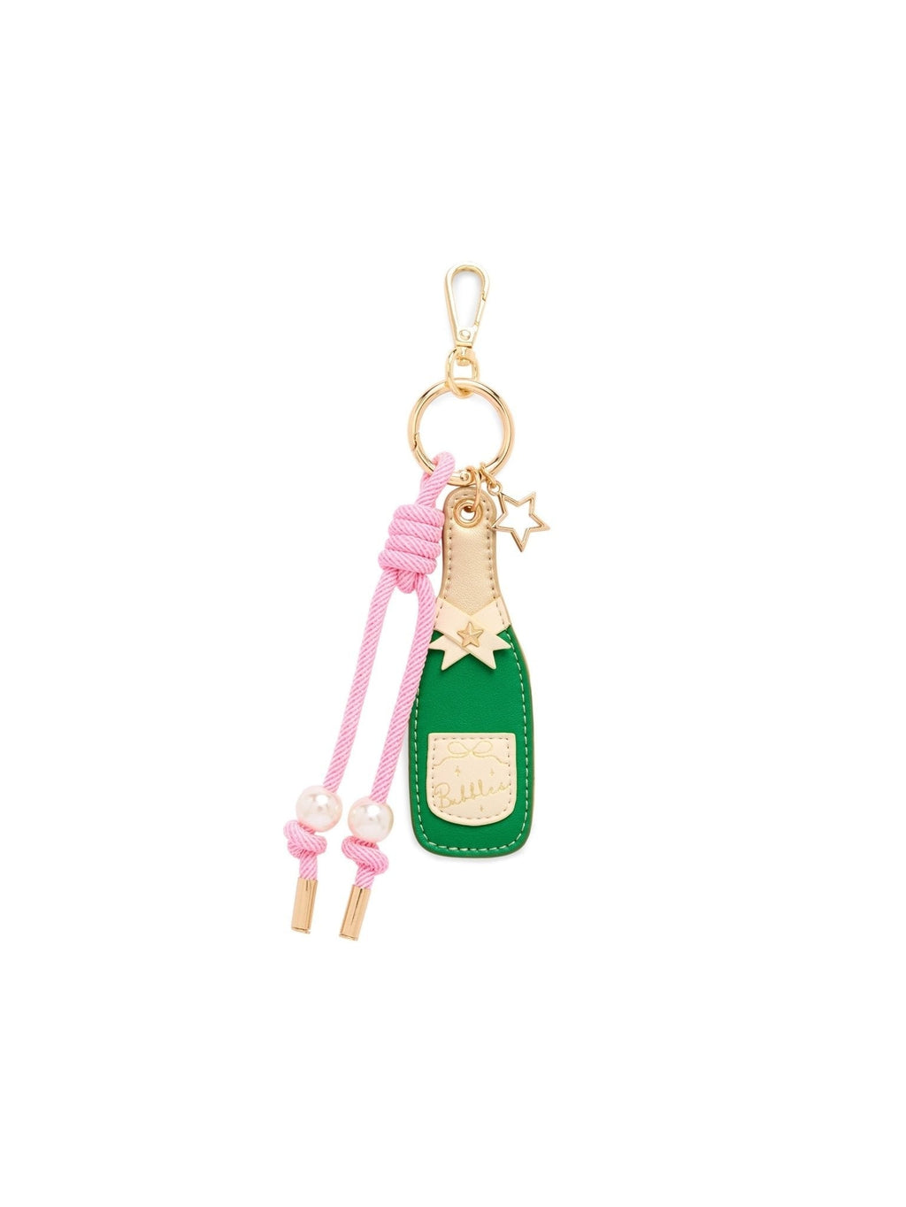 Shiraleah Champagne Bottle Bag Charm/Key Ring