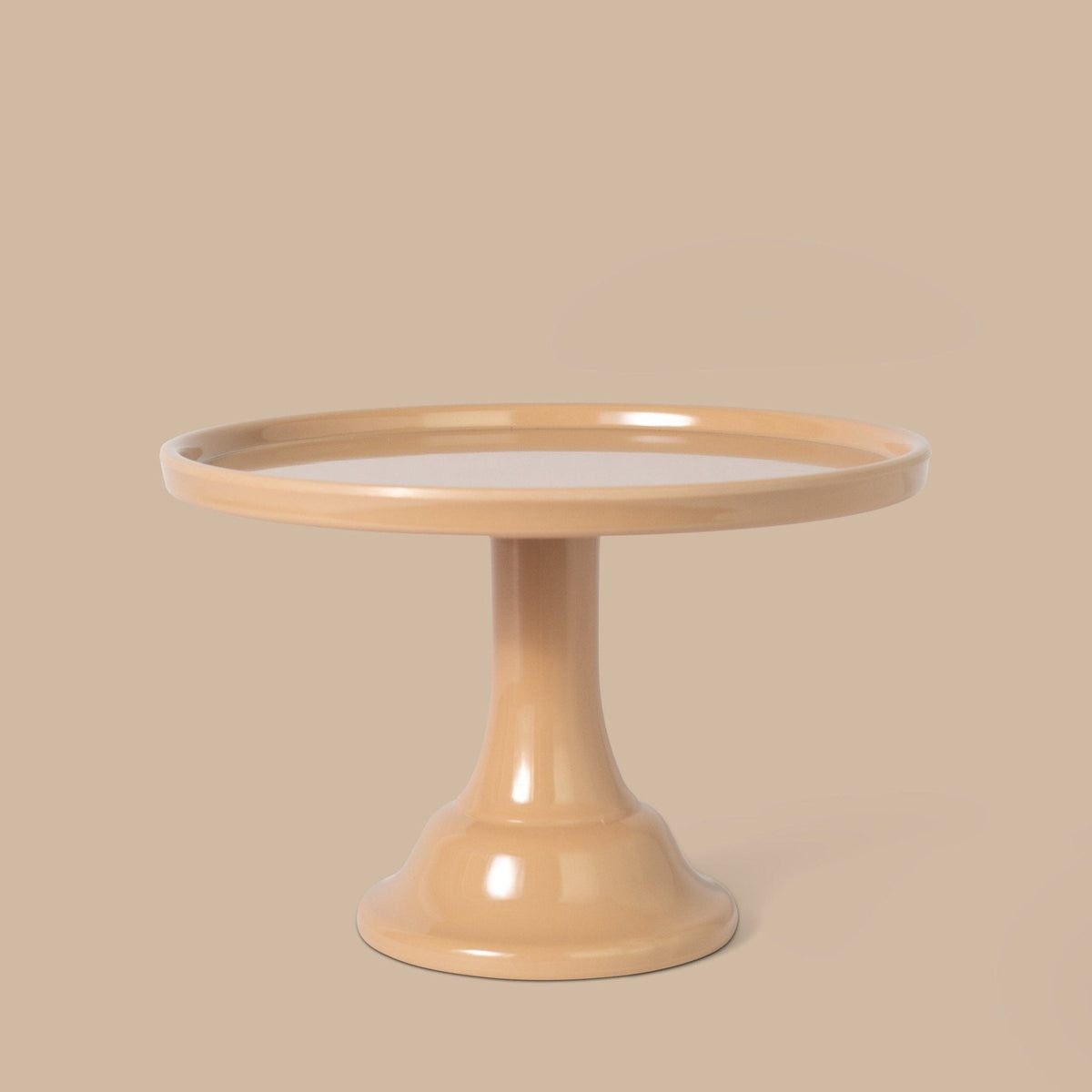 Small Latte Brown Melamine Cake Stand