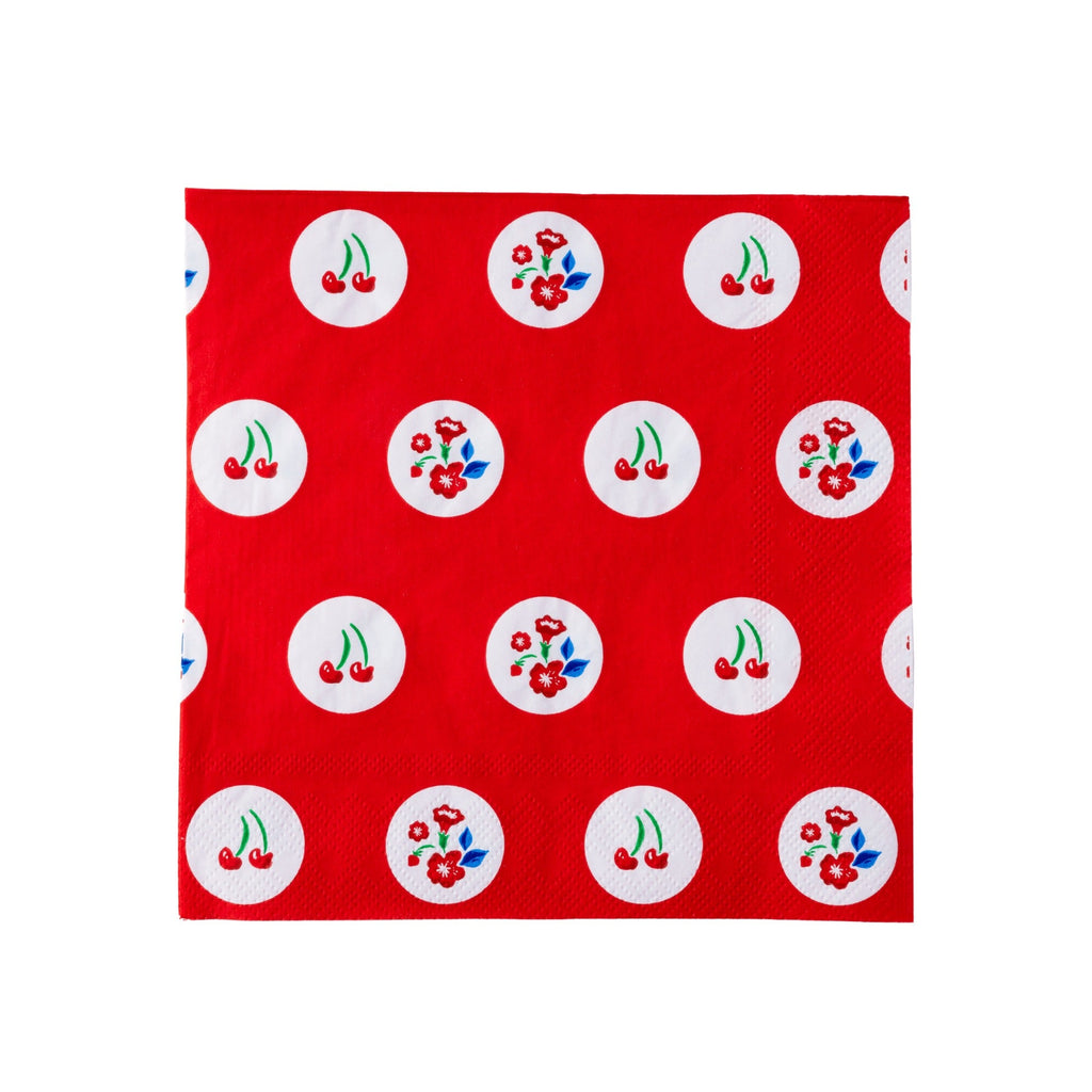 Betty CrockerTM X Bonjour Fete Red Polka Dot Large Napkins